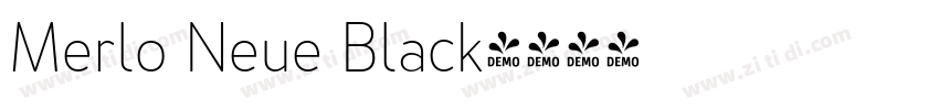 Merlo Neue Black字体转换